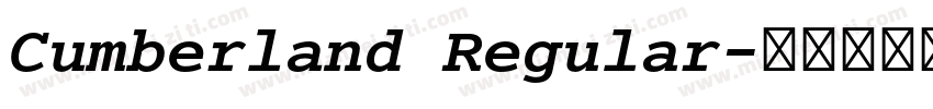 Cumberland Regular字体转换